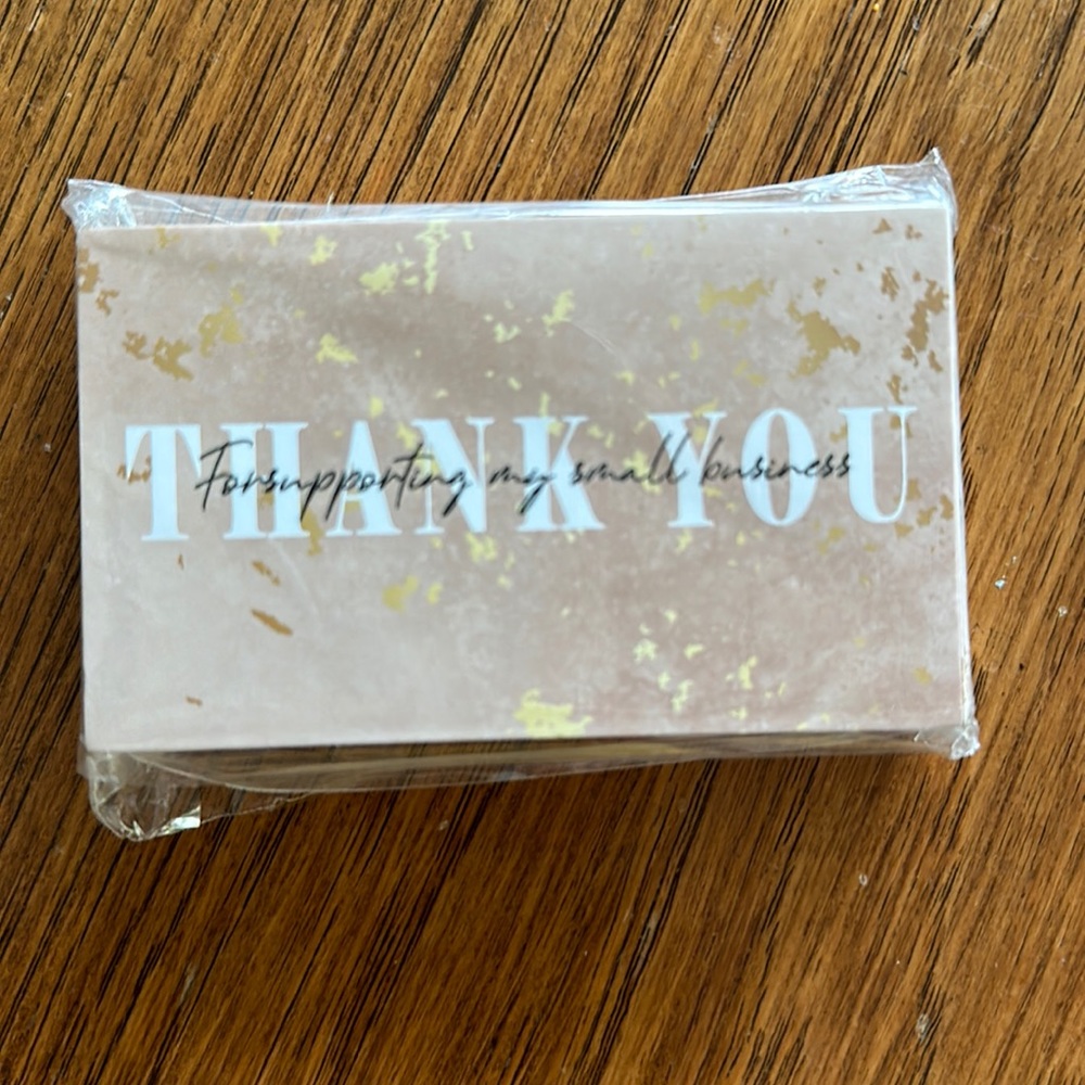 50pc NEW in packaging Thank You cards for small business